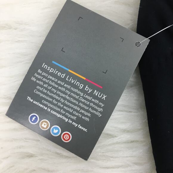 Nux Small Black Mesh Sides Workout Tank New - Picture 6 of 10